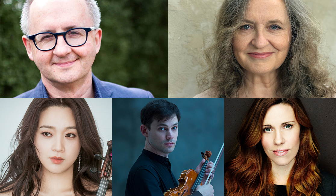 Headshots of five musicians